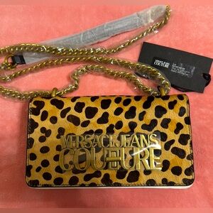 Versace Jeans Couture Leopard Crossbody Bag
